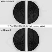 Plantex Door Handle/8 Inch Main Door Handle/Door Handle for Home/Pull-Push Door Handle/Door Accessories - Pack of 1 (Black)