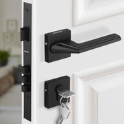 Plantex Premium Main Door Lock With 3 Years Warranty - Mortise Lock Set for Home (7122 - Z-Black)