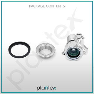 Plantex Door Eye Viewer/Solid Brass Eye Hole for Main Door/180 Degree Ultra Clear Doors Viewer for Safe and Secure Home/Office/Hotel - Pack of 1 (Chrome)