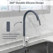 Plantex Flexible Tap for Kitchen Sink/360° Rotating Sink Tap for Basin/Flexible Tape with Teflon Tape – Deck Mount (Chrome)