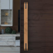 Plantex Door Handle/Main Door Handle/15 Inch Pull-Push Handle for Home/Office/Hotel - Pack of 1 (SH-372, Choco & Satin Black) - 3 Years Warranty