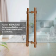 Plantex 12 Inch Main Door Handle/304 Grade Stainless Steel Handle for Door/Pull-Push Handle for Home/Office/3 Years Warranty By Plantex - Pack of 1 (APS-150, PVD Rose Gold)