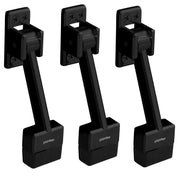 Plantex Gate Stopper - 5 Inch Long for Wooden and Main Doors (Pack of 3, Black)