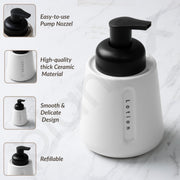 Plantex Ceramic Soap Dispenser for Washbasin/Hand Soap Dispenser/Soap Dispenser for Kitchen/Bathroom Accessories - Pack of 1