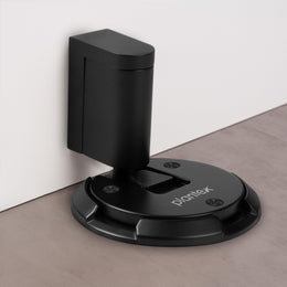 Plantex Floor Mounted Door Stopper/Door Stopper for Home/Door Stoppers for Hotel/Office - Pack of 1 (Black)