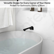 Plantex Pure Brass Bath Tub Spout/Single Lever Spout/High Flow Tap for Bathroom/Kitchen  â€“ (Black)