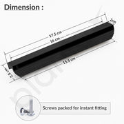 Plantex Cabinet Handle/Kitchen Cabinet Door Handle/Wardrobe/160 mm Cupboard Handle/Door Pull-Push Handle for Home/Office - Pack of 2 (Black)
