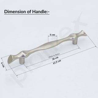 Plantex Oscar Heavy Duty Main Door Handle - 17 Inch Pull/Push Handle for Home, Office, Hotel - Satin White Finish - 3 Years Warranty