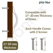 Plantex Cabinet Handle/128mm Handle for Drawer/Wardrobe/Kitchen Handle/Pull-Push Handle for Home/Office - Pack of 1 (Satin)