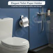 Plantex 304 Grade Stainless Steel Toilet Paper Roll Holder/Toilet Paper Holder/Tissue Paper Roll Holder
for Bathroom Accessories - Squaro (Chrome)
