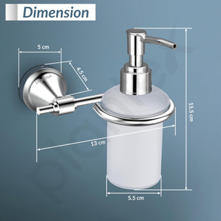 Plantex 304 Grade Stainless Steel Hand Wash Holder/Wall Soap/Shampoo Dispenser for Washbasin/Bathroom Accessories - Niko (Chrome)