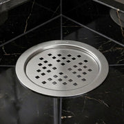 Plantex 304 Grade Stainless Steel Bathroom Drain Cover/Floor Drain Jali for Bathroom/Drainage Cover (5x5 inches) - (TRINEX, Chrome)
