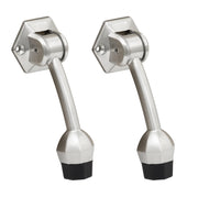 Plantex Door Stopper for Main Door/5-Inch Stopper with Rubber Grip/Stoppers for Wooden Door/Stops for Door â€“ Pack of 2 (Matt)