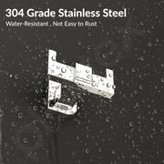 Plantex Robe Hook for Bathroom/304 Grade Stainless Steel Towel Hook/Cloth Hanger/Bathroom Accessories - Pack of 1 (1905, Chrome)