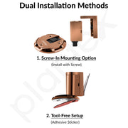 Plantex Door Stopper for Home/Floor Mounted Doors Stopper/Door Stoppers for Hotel/Office -Pack of 1 (Rose Gold)