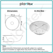 Plantex Ceramic WashBasin/Tabletop Wash Basin/Basin for Bathroom/Kitchen/Home/Office - (White - 16 x 16 x 6 Inch)