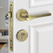 Plantex Main Door Lock/Mortise Lock for Door with 3 Years of Warranty - Robust Door Lock for Home with Brass Lock Body & Cylinder(064- Brass Antique Finish)