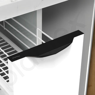 Plantex Profile Handle for Kitchen Cabinet/6 Inch Alluminium Drawer Profile Handle/Wardrobe Pull Handle for Home/Office/Hotel - Pack of 3 (Black)