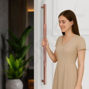 Plantex Heavy Duty Door Handle/Door & Home Decor/36 inch Main Door Handle/Door Pull-Push Handle - Pack of 1 (PVD Rose Gold)