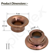 Plantex Knobs for Drawers/Cabinet Knobs/Round Knobs for Cabinets/Pull-Push Knob for Kitchen/Bedroom Drawer - Pack of 4 (Rose Gold)