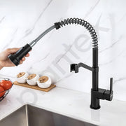Plantex Pure Brass Kitchen Taps for Home/Mixer Tap for Bathroom/Sink tap for Basin/Kitchen Mixer Tap Hot and Cold-(8986-black)