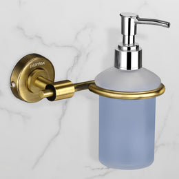 Plantex 304 Grade Stainless Steel Liquid Soap Dispenser/Shampoo Dispenser/Hand Wash Dispenser/Bathroom Accessories - Daizy (Antique)