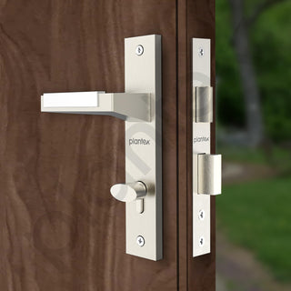 Plantex Premium Door Lock for Home/6-Lever Lock Mechanism with 3 Years of Warranty/Mortise Locks for Door - (8001- Chrome & Matt)