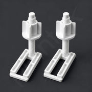 Plantex Soft Close Toilet Seat Cover Hinges/Plastic Screw Kit for Toilet Seat Cover Repair/Fixing Kit for EWC Models/Plastic Seat Cover Fixtures - (White)