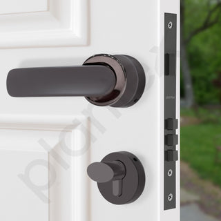 Plantex Door Lock for Home/Main Door Lock Set with 3 Computerized Key/Mortise Lock for Door with Brass Lock Body & Cylinder (SM037, BNM & Black)