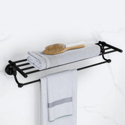 Plantex 304 Grade Stainless Steel 24 inch Towel Rack for Bathroom/Towel Stand/Hanger/Bathroom Accessories - Skyllo (Black)