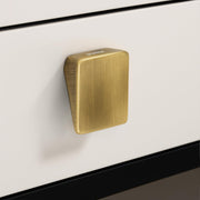 Plantex Knobs for Drawers/Square Drawer Knobs for Cabinets/Pull-Push Knobs for Kitchen/Bedroom Drawer - Pack of 1 (SH-331, Brass Antique)
