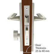 Plantex Door Lock for Main Door/6-Lever Lock Mechanism with 3 Years of Warranty by plantex/Mortise Door Lock Handle Set with 3 Keys, Brass Lock Body & Cylinder (8105-Matt)