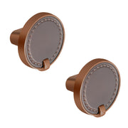 Plantex Knobs for Drawers/Drawer Knobs/Round Knob for Cabinets/Pull-Push Knob for Kitchen/Bedroom/Drawer - Pack of 2 (Rose Gold & Satin Black)