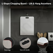 Plantex Stainless Steel Vegetable Cutting Board/Chopping Board for Kitchen Use/Chopper Board/Anti-Bacterial,Durable, Non-Slip & Knife Friendly Cutting Pad - Pack of 1 (APS-1189, Chrome)