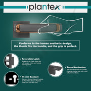 Plantex Triple Security Door Lock for Home/Main Door Lock Set with 3 Years of Warranty/Mortise Lock for Door with Brass Lock Body & Cylinder (7127, Grey & Choco)