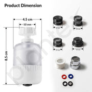 Plantex Tap Water Filter for Kitchen & Bathroom Faucet/Faucet Mounted Water Filter with Replaceable Cartridge/Compact Tap Filter for Home - Pack of 1 (White)