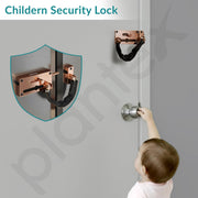 Plantex Door Chain with Baby Latch/Door Chain Lock for Main Door/Latch Lock for Door/Heavy Duty Door Safety Guard Lock for Home, Hotel & Office Security â€“ Pack of 1 (DTK-294-Rose Gold)