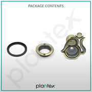 Plantex Solid Brass Door Eye/Door Lens/Door Eye Viewer/Eye Hole for Main Door/180 Degree Ultra Clear Door Viewer for Safe and Secure Home/Office/Hotel - Pack of 4 (Brass Antique)