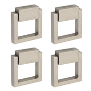 Plantex Drawer Kadi/2 Inch Chest Handle for Drawer/Square Cabinet Kadi/Pull-Push Small Kadi for Home/Office Drawer - Pack of 4 (SH-358, Satin White)