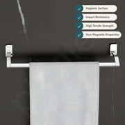 Plantex 304 Grade Stainless Steel Towel Rod for Bathroom/Towel Bar/24 Inch Towel Hanger/Towel Holder/Bathroom Accessories - Pack of 1 (1901, Chrome)