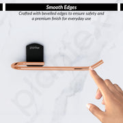Plantex Towel Hanger for Wash Basin/Towel Ring for Bathroom/Napkin Holder for Wash Basin/Bathroom Accessories (Parv) Rose Gold & Black