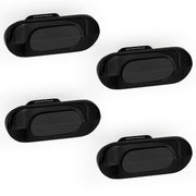 Plantex Knobs for Drawer/Drawer Knobs/Oval Knob for Cabinets/Drawer Handle/Pull-Push Knob for Kitchen/Bedroom Drawers - Pack of 4 (SH-432, DC-Black & Z-Black)