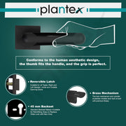 Plantex Door Lock for Home/Main Door Lock Set with 3 Years of Warranty/Mortise Lock for Door with Brass Lock Body & Cylinder (7124, Z Black & DC Black)