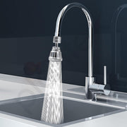 Plantex Pure Brass Tap Extension for Kitchen Sink/3 Anti-Splash Modes/Upto 80% Water Saving/Kitchen Tap Extender/Fits F22 and M24 mm Tap (XL-3012-Chrome)