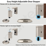Plantex Door Stopper for Home/Floor Mounted Door Stopper/Door Holder/Door Stoppers for Hotel/Office -Pack of 1 (Satin)
