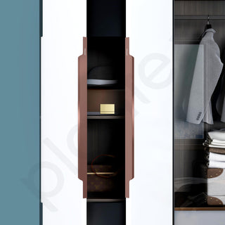 Plantex Profile Handle for Kitchen Cabinet/36 Inch Alluminium Drawer Profile Handle/Wardrobe Pull Handle for Home/Office/Hotel - Pack of 3 (Rose Gold)