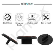 Plantex Knobs for Drawer | Round Drawer Knobs | Knobs for Cabinets | Pull-Push Knobs for Kitchen | Wardrobe Drawer Knobs - Pack of 4 (Big, Black & Wood)