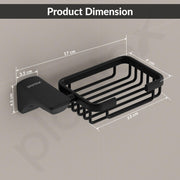 Plantex Space Aluminum Soap Dish/Soap Stand/Soap Holder/Bathroom Soap Holder/Bathroom Accessories (Black)