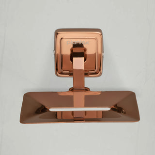 Plantex 304 Grade Stainless Steel Soap stand for Bathroom/Soap Dish/Soap Holder/Bathroom Accessories - Pack of 3 Decan (Rose Gold)
