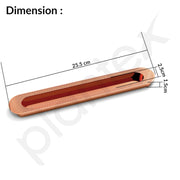 Plantex Sliding Door Handle/Concealed Handle for Sliding Door/224mm Concealed Handle for Wardrobe/Kitchen Cabinet - Pack of 4 (Rose Gold)